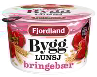 Bygglunsj Bringebær 150g Fjordland