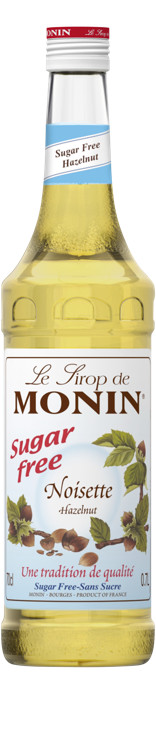 Monin Hassellnøtt Sukkerfri 70cl