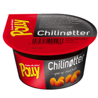 Polly Chilinøtter I Beger 70g
