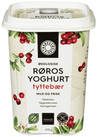 Rørosmeieriet Yoghurt Tyttebær Økologisk 470g