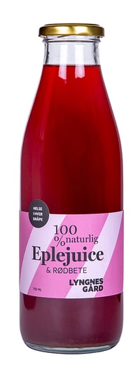 Eplejuice Rød 750ml Lyngnes Gård