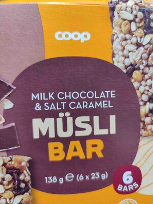 MILK CHOCOLATE & SALT CARAMEL MÜSLI BAR