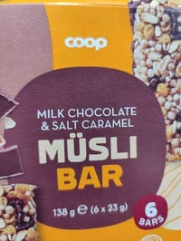 MILK CHOCOLATE & SALT CARAMEL MÜSLI BAR
