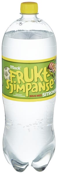 Mack Fruktsjimpanse Sitron uten Sukker 1.50l Fl