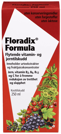 Floradix Formula Jerntilskudd 250ml