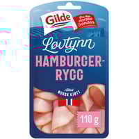 Hamburgerrygg Løvtynn 110g Gilde