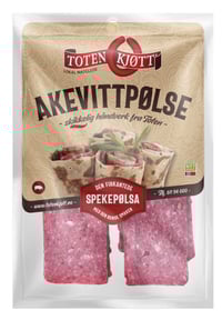 Akevittpølse 100g Toten Kjøtt