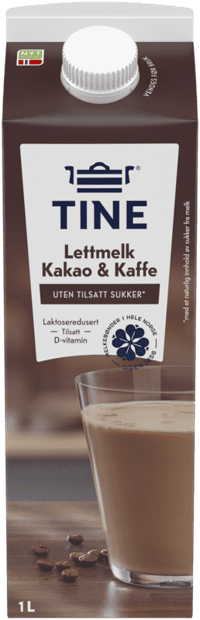 Tine Lettmelk med Kaffe & Kakao 1l