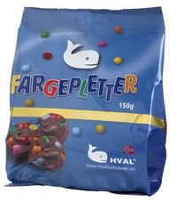 Fargepletter 150g Hval