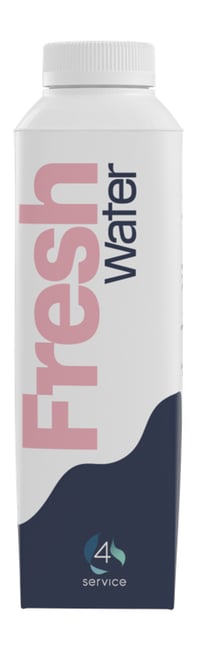 4service Vann - 0,5 l Vannkartong - Fresh Water Norway