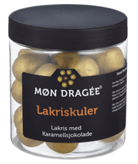 Møn Dragé Lakriskuler med Karamellsjokolade 150g