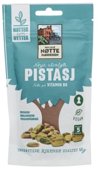 Pistasj Nøtter u/Salt 60g Dln