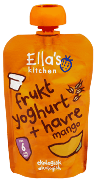 Ella's Kitchen Frukt Yoghurt+Havre Mango 6 md