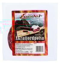 Åkrafjordpølsa 80g Eldhusrøykt Lundal