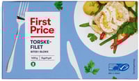 Torskefilet Blokk u/Skinn&Ben 400g Msc First Price