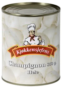 Champignon Hele 800g Kjøkkensjefens