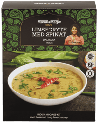 Masalamagic Linsegryte med Spinat