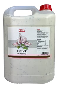 Hvitløksdressing m/Yoghurt 5kg Slåtto