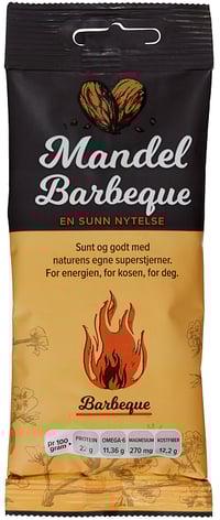 Mandel m/Barbeque 50 g On The Go Påfyll med God Samvittighet