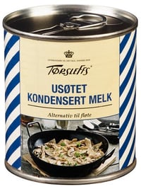 Usøtet kondensert melk 320 g