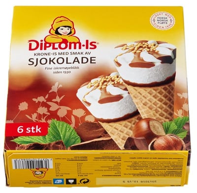 Krone-Is Sjokolade 6 stk, 750 ml