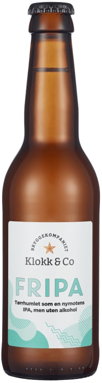Klokk&Co Fripa Alkoholfri 0,33l flaske