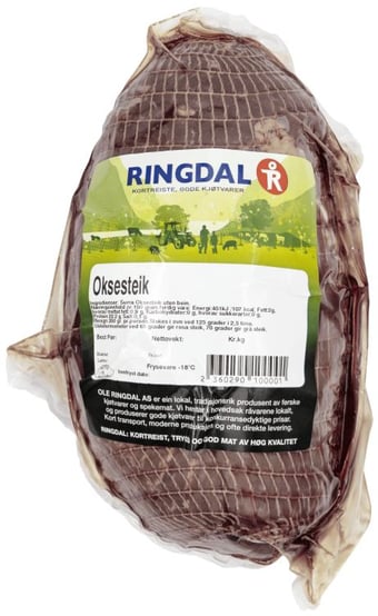 Oksesteik Surret Frys Ca1kg Ringdal