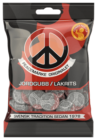 Candy People Peacemärket Jordgubb/Lakrits 80g