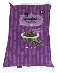 Sjokolademuffins Gl.fri 2pk Bakehuset
