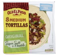 Tortillas Medium Super Soft 8stk 326g Old El Paso