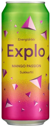 Explo Mango Passion Sukkerfri 0,5l boks Mack