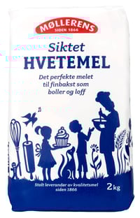 Hvetemel 1/2pl 140stk Møllerens