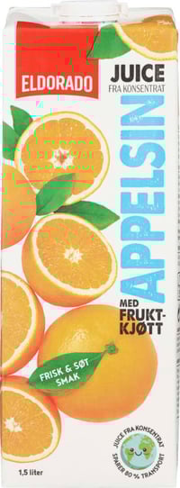 Appelsinjuice m/Fruktkjøtt 1,5l Eldorado