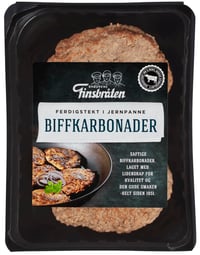 Biffkarbonader Pannestekt 360g Finsbråten