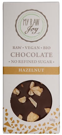 My Raw Joy Vegansjokolade Hasselnøtt 30g