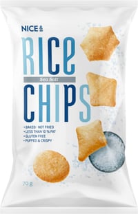Ricechips Havsalt 70g Nice&
