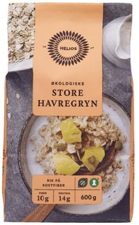 Havregryn Store 600g Økologisk Helios