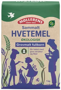 Hvete Sammalt Grov Økologisk 1kg Møllerens