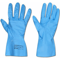 Oppvaskehanske Vinyl Blå Str. 9 (12 Par)