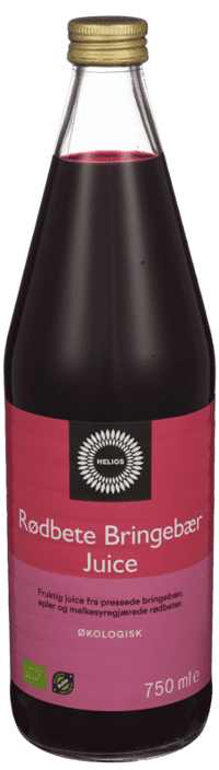 Helios Juice Rødbet/Bringebær 0,75l