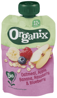 Organix Porridge/Appelsin/Banan/Raspberry 12md