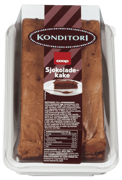 Coop Sjokoladekake Form 400g