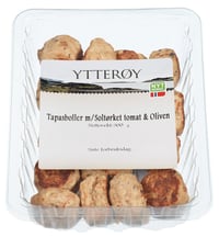 Tapasboller Soltørket Tomat og Oliven 300g