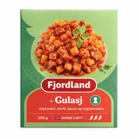 Fjordland Gulasj med potet, storfe, bacon og rotgrønnsaker