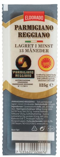 Parmigiano Reggiano 125g Eldorado