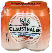 Clausthaler Radler Grapefruit 4 x 0,33l, 1,32 l