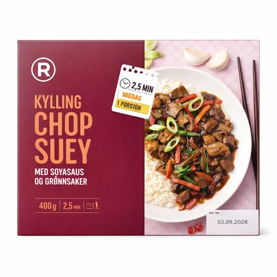 Kylling Chop Suey med soyasaus og grønnsaker