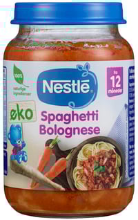 Spaghetti Bolognese 12mnd 190g Nestle