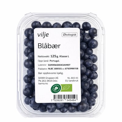 Økologisk Blåbær