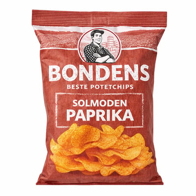 Bondens Beste Potetchips Solmoden Paprika